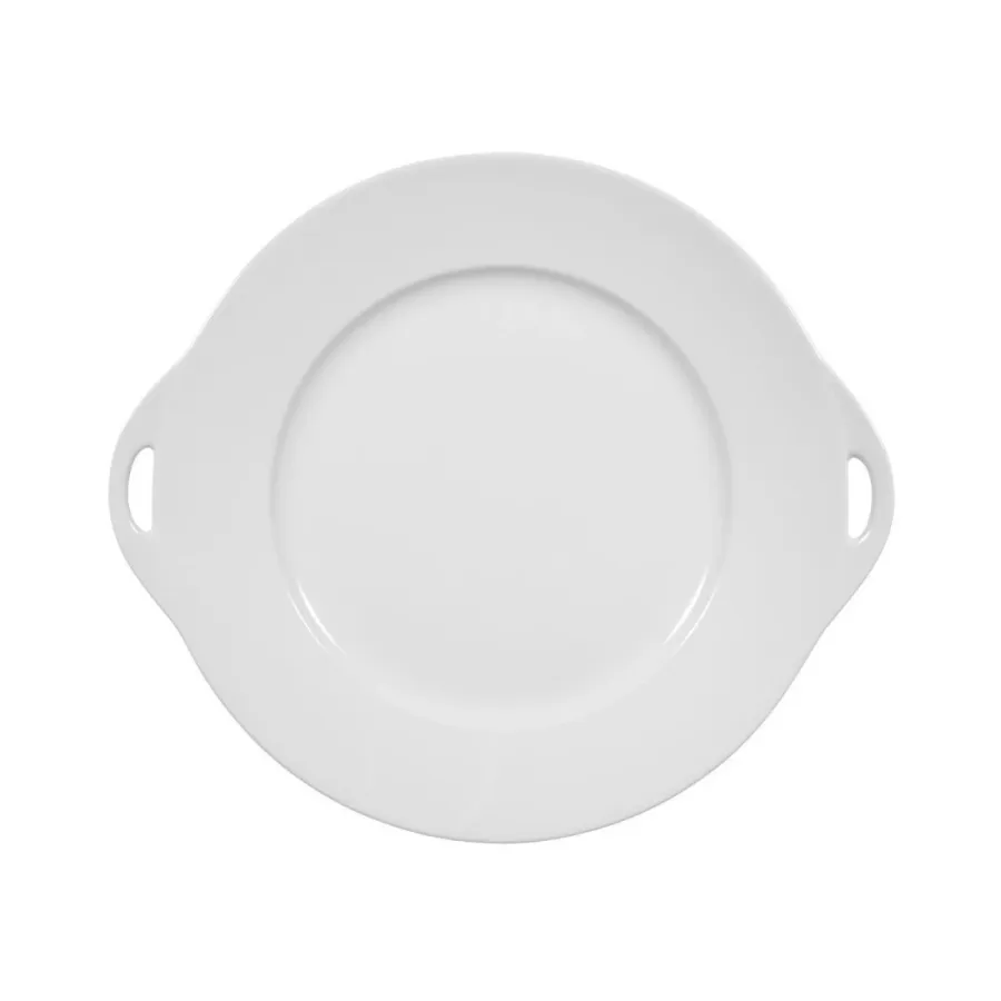 obrazek 1 Stylowy porcelanowy okrągły półmisek na ciasto z rączkami - Seltmann Weiden