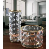 Zdjęcie Cudowny wazon i misa dekoracyjna z kryształu