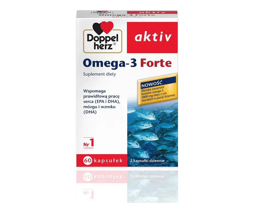 obrazek 1 Doppelherz Aktiv Omega-3 Forte, Kapsułki DOPPELHERZ