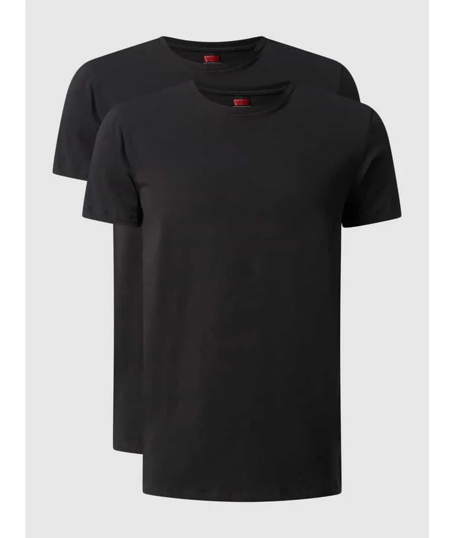 obrazek 1 T-shirt z detalem z logo w zestawie 2 szt.