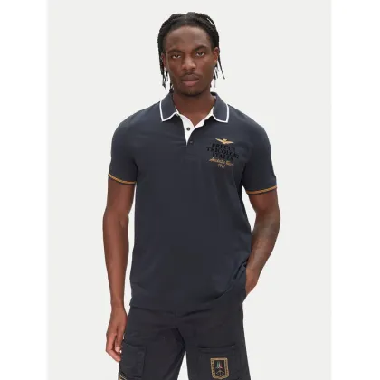 Zdjęcie Aeronautica Militare Polo 251PO1859P191 Granatowy Regular Fit