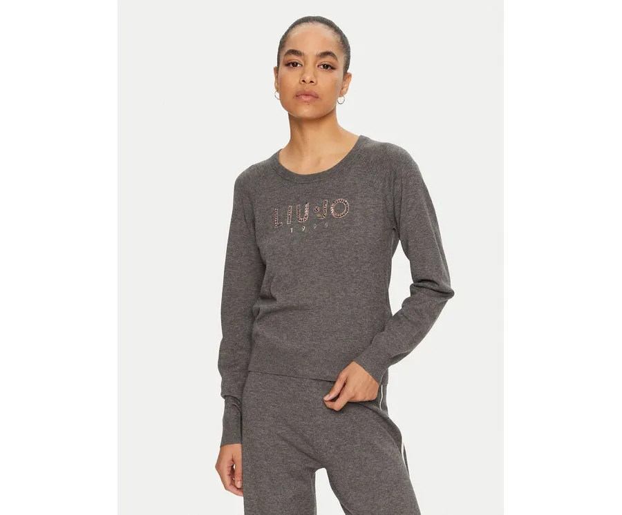 obrazek 1 Liu Jo Sport Sweter TF4286 MS63L Szary Regular Fit