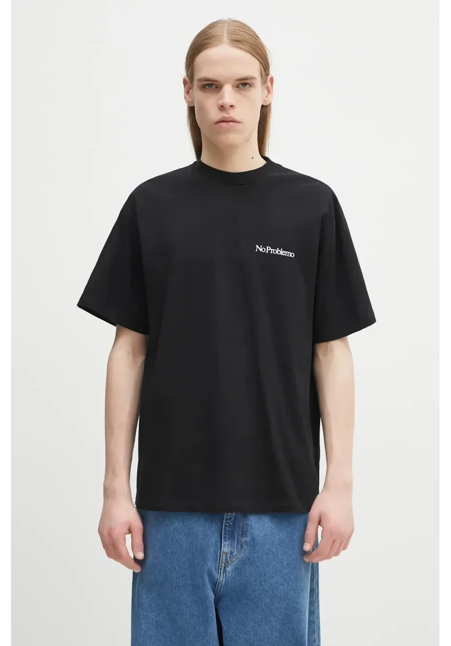 obrazek 1 No Problemo t-shirt bawełniany Eau De Problemo SS Tee męski kolor czarny z nadrukiem NP6000503