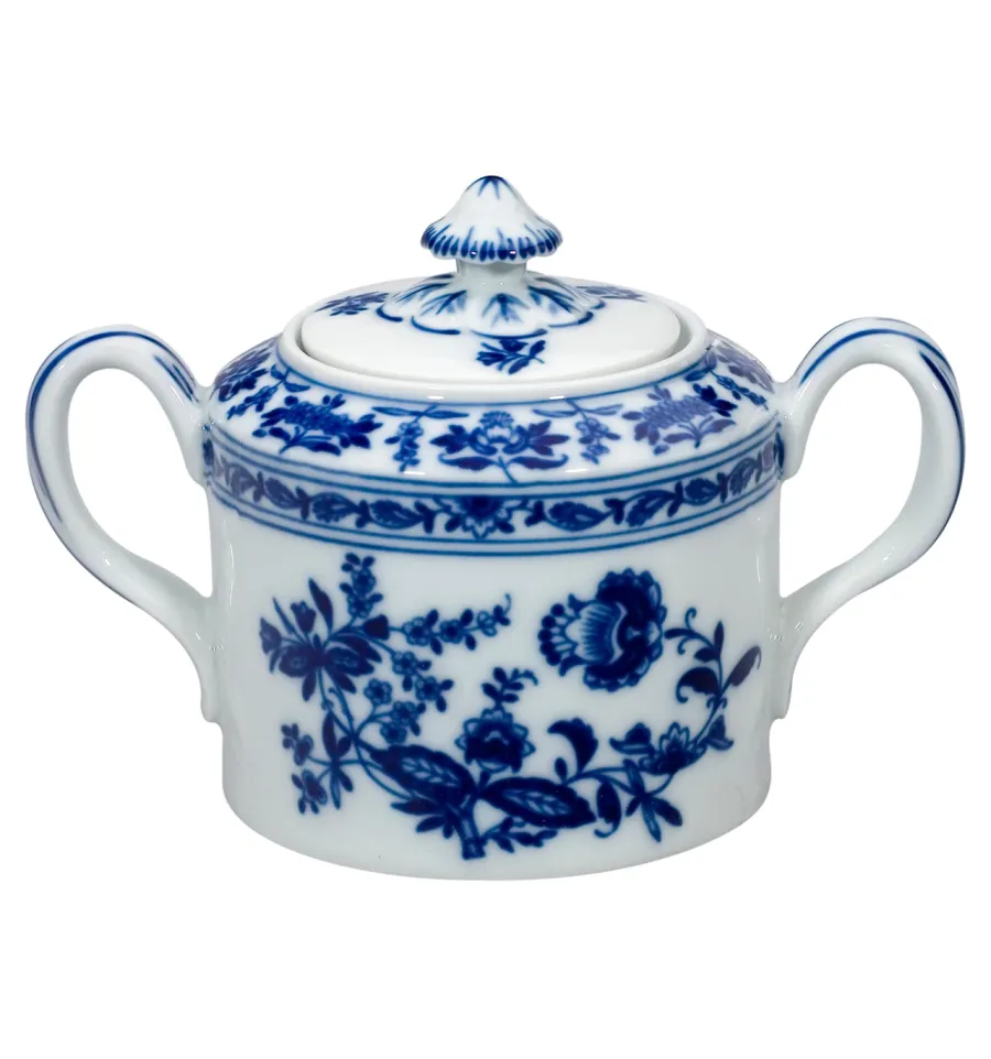 obrazek 1 Porcelanowa cukiernica Margão z roślinnym wzorem inspirowanym klasyczną porcelaną - Vista Alegre