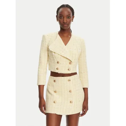 Zdjęcie Elisabetta Franchi Marynarka GI-160-52E2-V600 Żółty Regular Fit