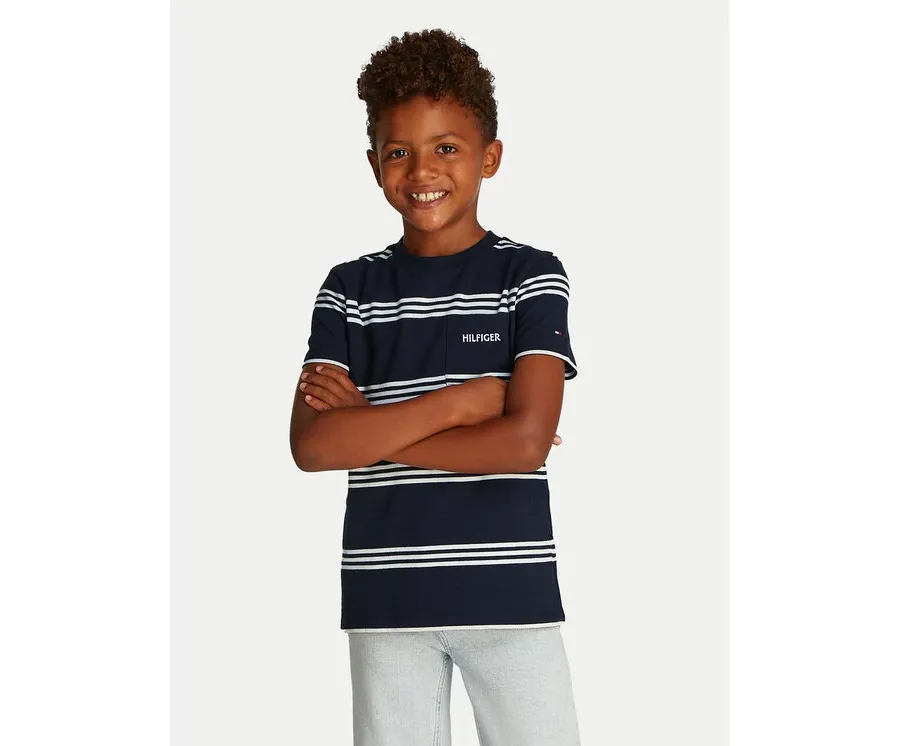 obrazek 1 Tommy Hilfiger T-Shirt KB0KB09534 Granatowy Regular Fit