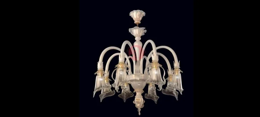 obrazek 2 Ekskluzywny klasyczny żyrandol ze szkła Murano - Vetreria Artistica Rosa