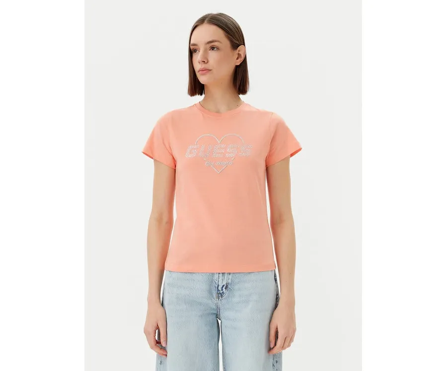obrazek 1 Guess T-Shirt V5GI10 K9RM1 Pomarańczowy Regular Fit
