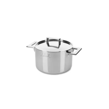 Zdjęcie Designerski włoski garnek 24 cm ze stali nierdzewnej
