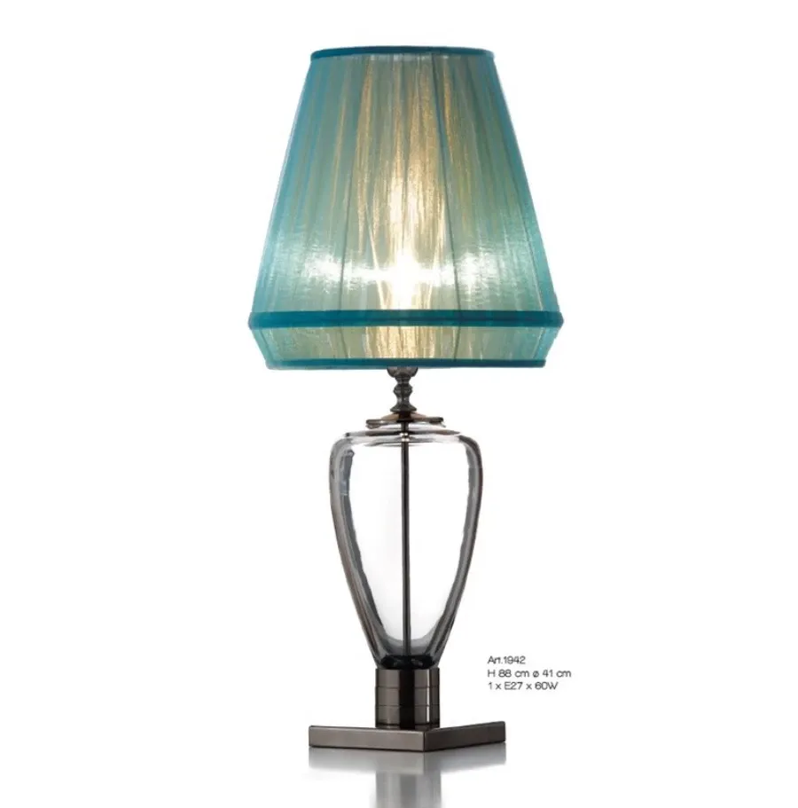 obrazek 1 Stylowa lampa stołowa z przydymionym kryształem florenckim – Il Paralume Marina