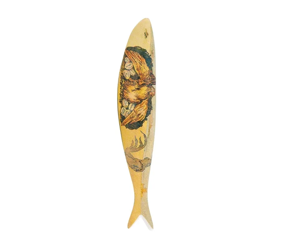 obrazek 1 Wyjątkowa statuetka ceramiczna w formie 6 sardynek - Bordallo Pinheiro