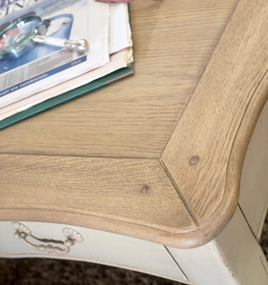 picture 2 Italian oak-colored desk with 3 shelves - Interiors Italia