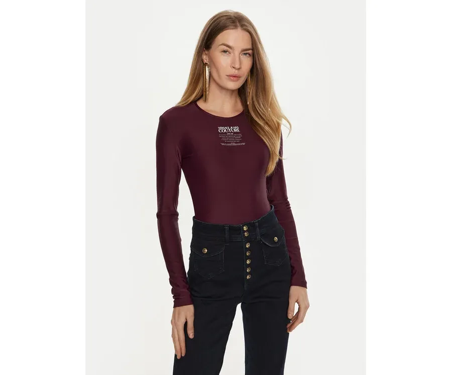 obrazek 1 Versace Jeans Couture Body 77HAM221 Bordowy Slim Fit