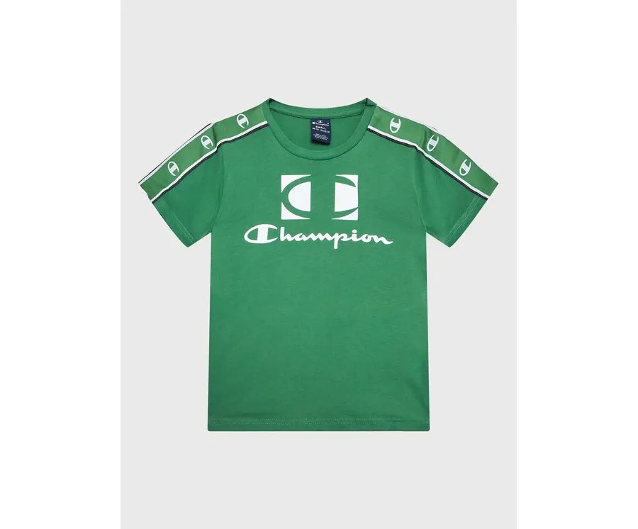 obrazek 1 Champion T-Shirt 306326 Zielony Regular Fit