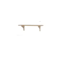 Picture 80 cm Lacquered fir shelf with bracket - Zanini