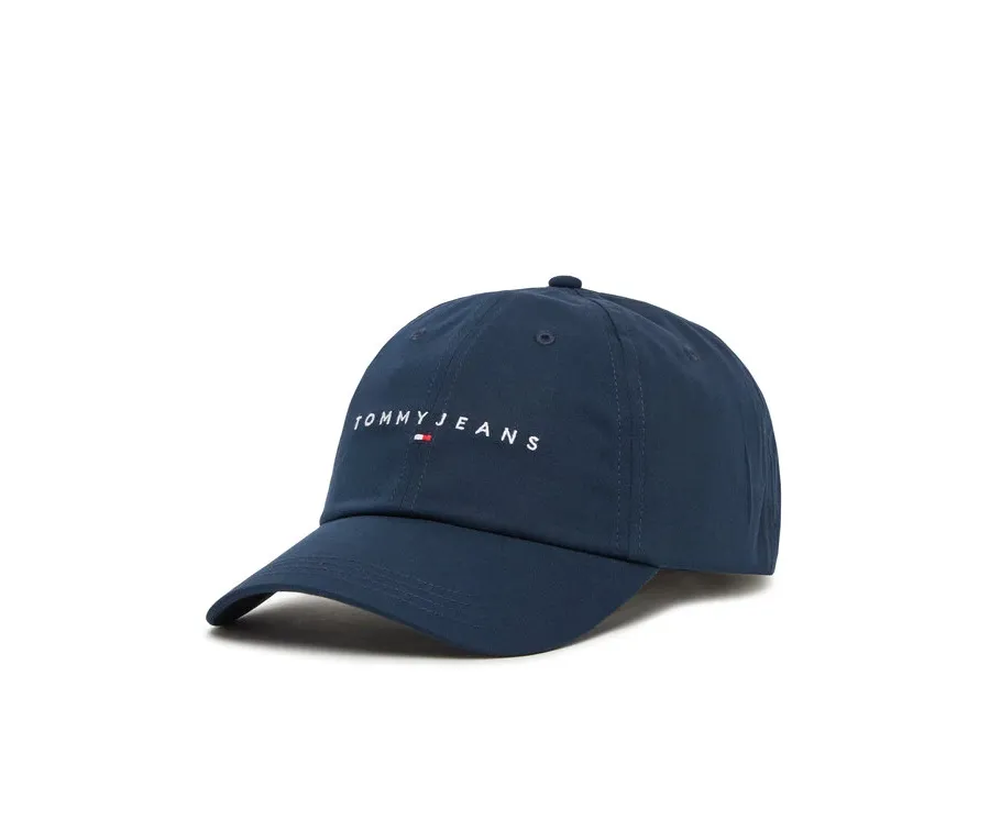 obrazek 1 Tommy Jeans Czapka z daszkiem Logo 6 Panel Cap AW0AW16868 Granatowy