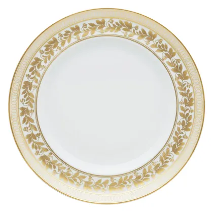 Zdjęcie Luksusowy porcelanowy talerz deserowy ze złotym roślinnym ornamentem - Vista Alegre