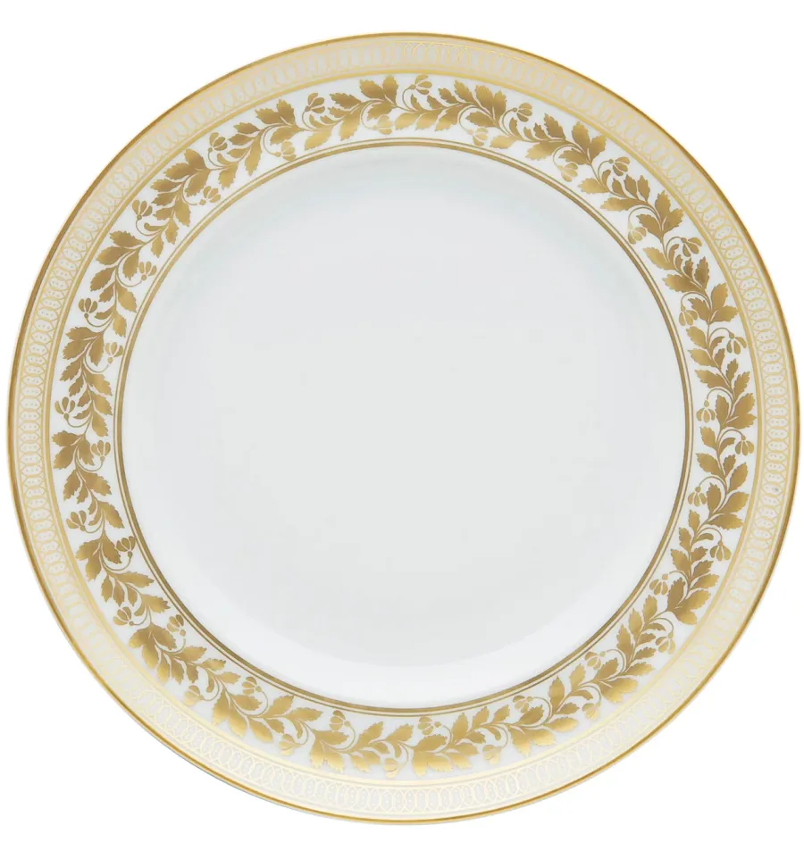 obrazek 1 Luksusowy porcelanowy talerz deserowy ze złotym roślinnym ornamentem - Vista Alegre