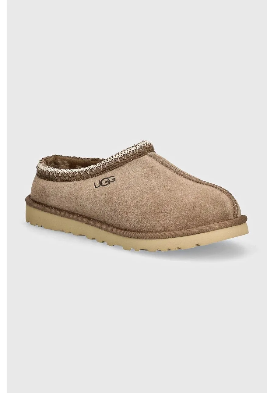 obrazek 1 UGG kapcie zamszowe Tasman kolor beżowy 5950-CRBO