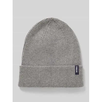 Zdjęcie Czapka z dzianiny z mieszanki wiskozy z detalem z logo