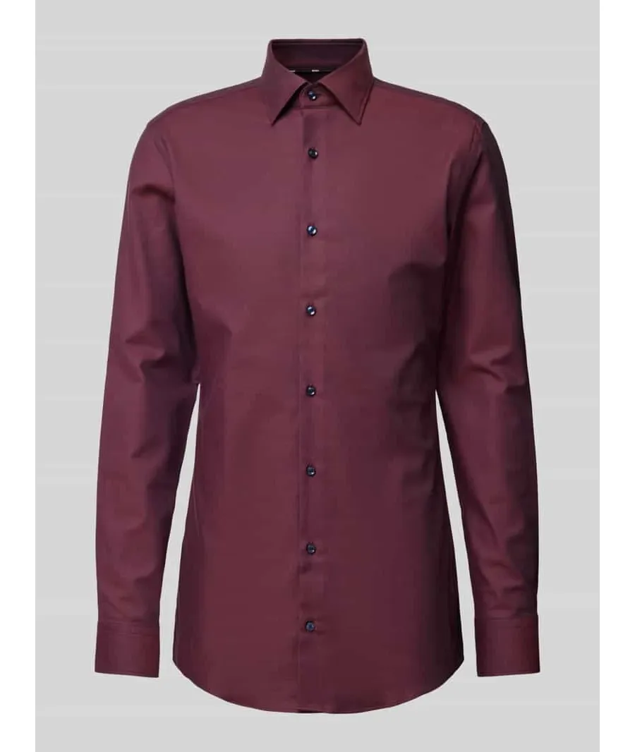 obrazek 1 Koszula biznesowa o kroju slim fit z bardzo długim rękawem model ‘Hank’