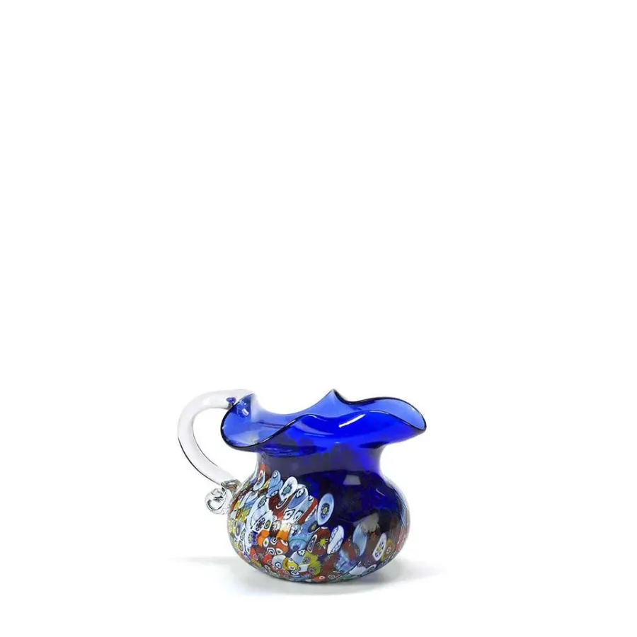 obrazek 1 Mały niebieski dzbanek ze szkła murano (10 cm)