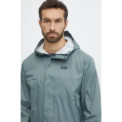 Zdjęcie Helly Hansen kurtka przeciwdeszczowa Loke męska kolor turkusowy 62252