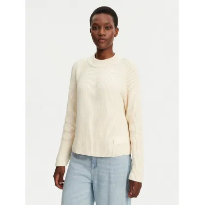 Zdjęcie AMI PARIS Sweter FKS024.KN0031 Écru Regular Fit