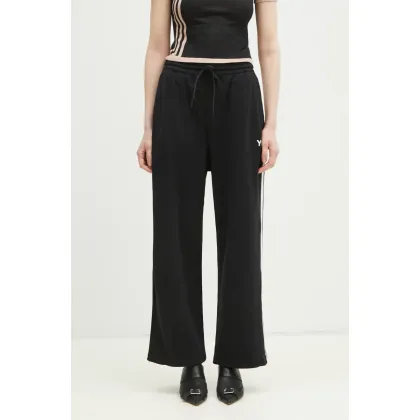 Zdjęcie Y-3 spodnie dresowe 3-Stripes Slim Track Pant damskie kolor czarny z aplikacją IW7457