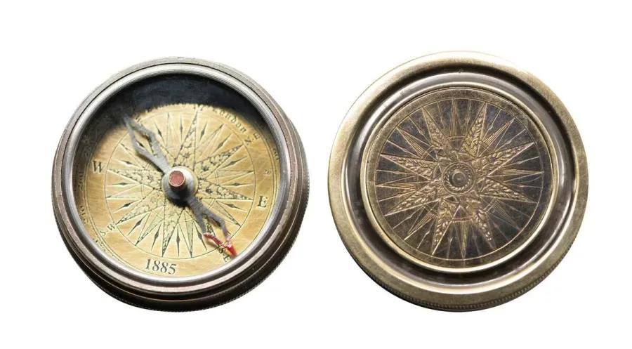 obrazek 1 Antyczny kompas kieszonkowy w stylu vintage - Authentic Models
