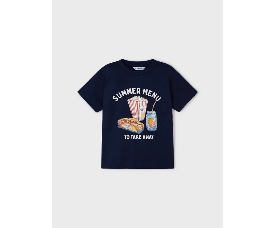 obrazek 1 Mayoral T-Shirt 3012 Granatowy Regular Fit