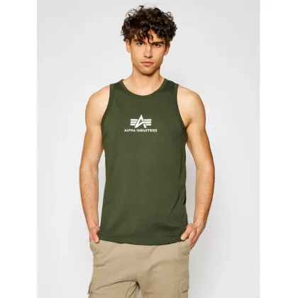 Zdjęcie Alpha Industries Tank top Basic 126566 Zielony Regular Fit