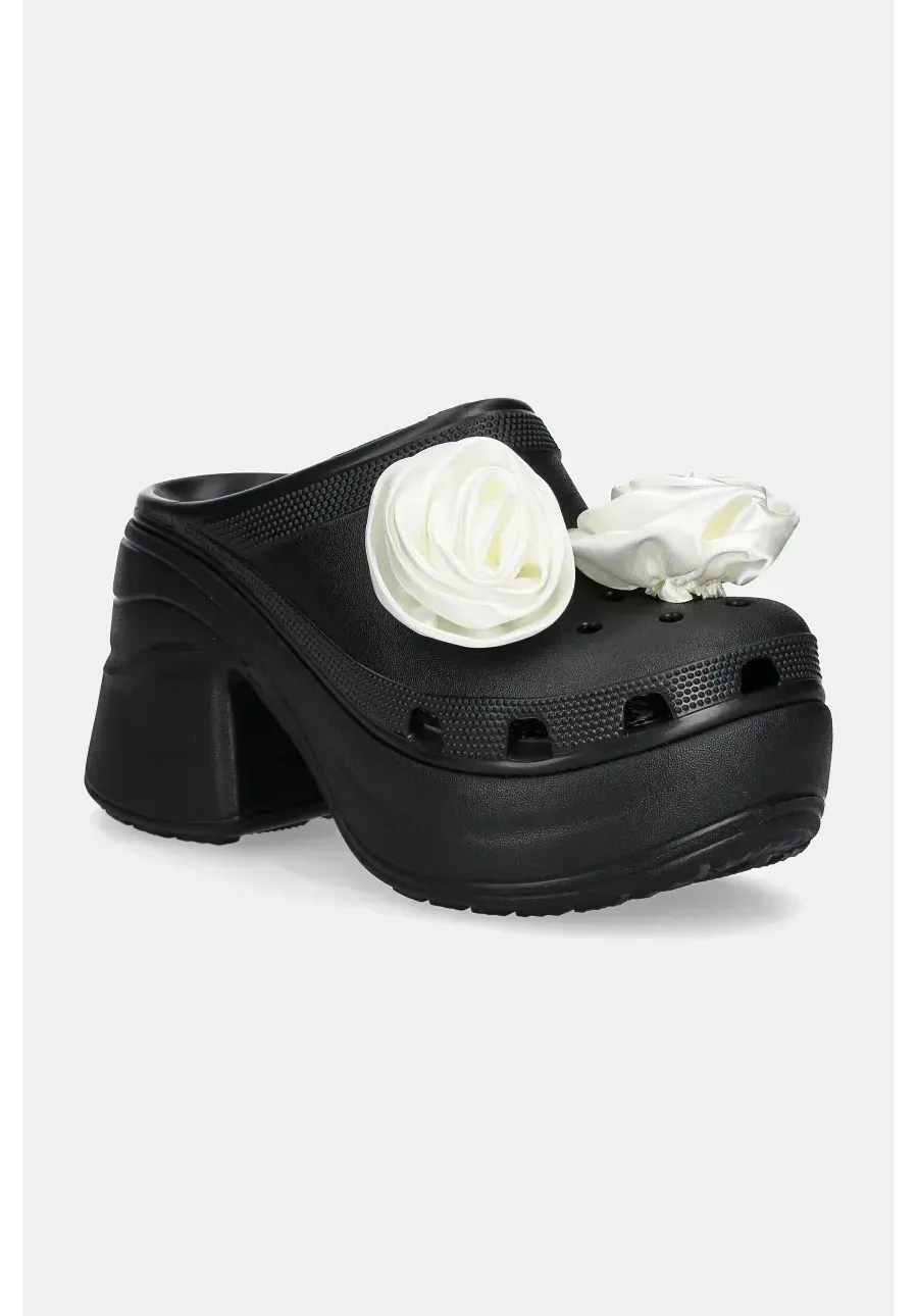 obrazek 1 Crocs klapki Siren Rosette Clog damskie kolor czarny na słupku 210367