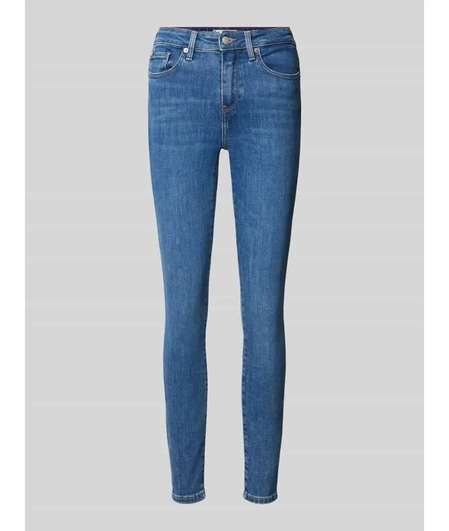 obrazek 1 Jeansy o kroju skinny fit z 5 kieszeniami model ‘COMO’