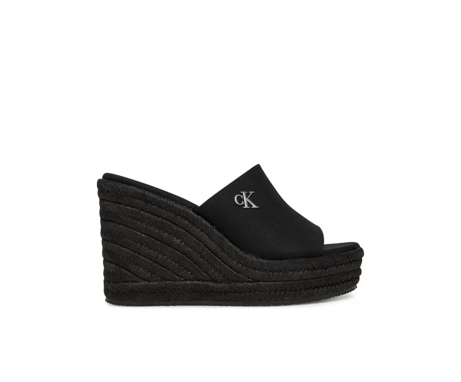 obrazek 1 Calvin Klein Jeans Espadryle Wedge Rope Slide Mg YW0YW01699 Czarny