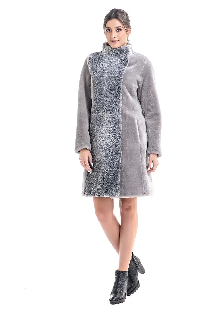 picture 1 Women's sheepskin coat made of lamb fur - A&A Vesa