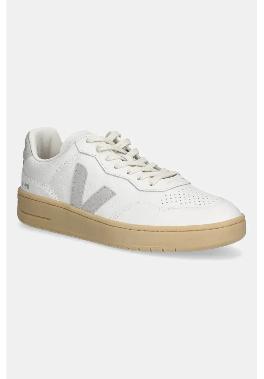 obrazek 1 Veja sneakersy skórzane V-90 męskie kolor szary VD2003893B