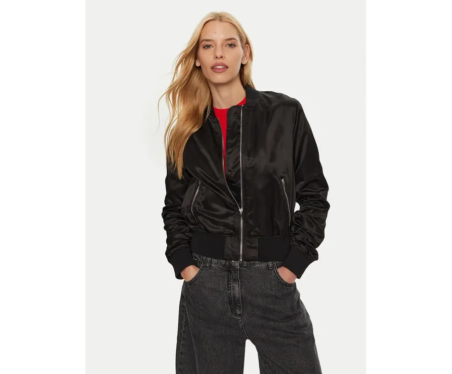 obrazek 1 Hugo Kurtka bomber Fleura-1 50430669 Czarny Regular Fit HUGO