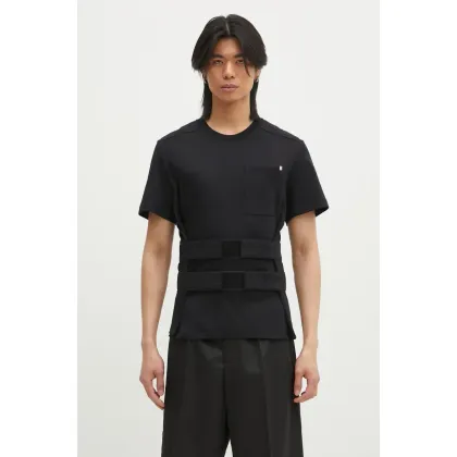 Zdjęcie Helmut Lang t-shirt bawełniany Armor Tee.Hvy Everyd męski kolor czarny gładki O10HM507