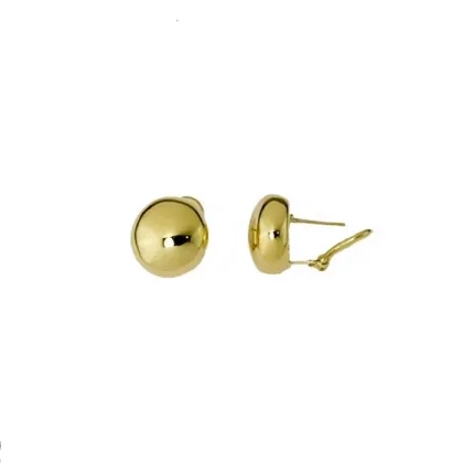 Zdjęcie Luksusowe złote kolczyki z włoch 14 mm