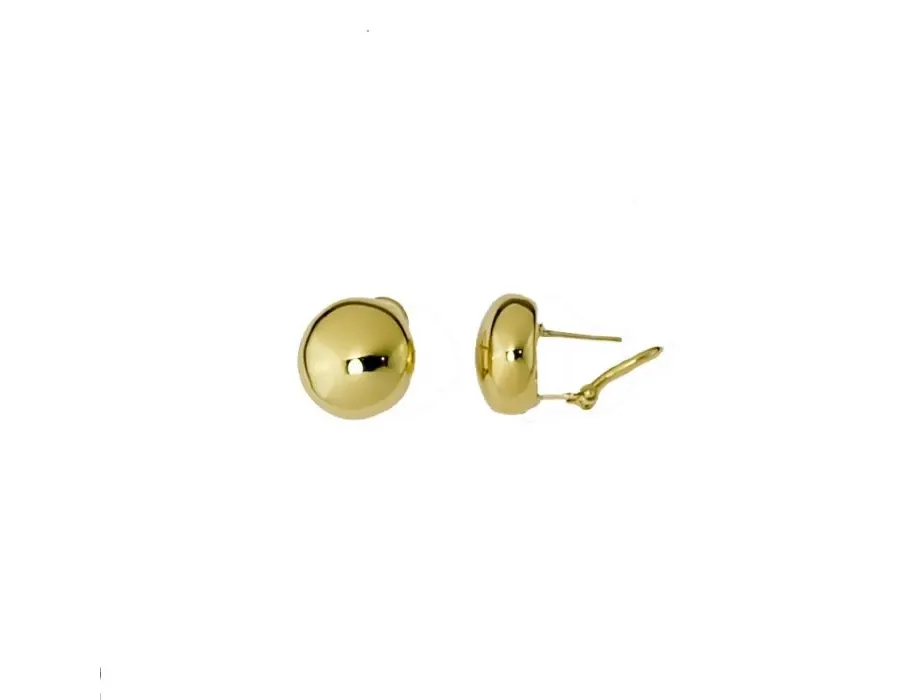 obrazek 1 Luksusowe złote kolczyki z włoch 14 mm