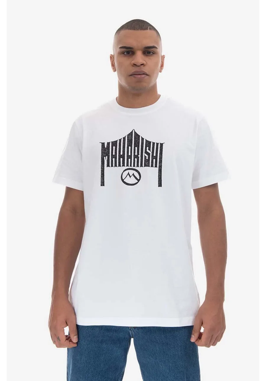 obrazek 1 Maharishi t-shirt bawełniany kolor biały z nadrukiem 9928.WHITE-WHITE