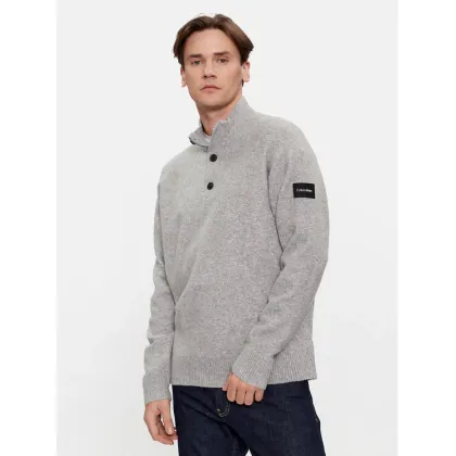 Zdjęcie Calvin Klein Sweter K10K111960 Szary Regular Fit