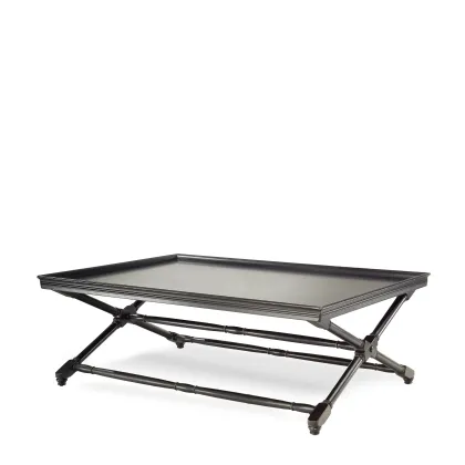 Zdjęcie Prostokątny stolik kawowy z litego drewna H.46xL.137xP.97 cm