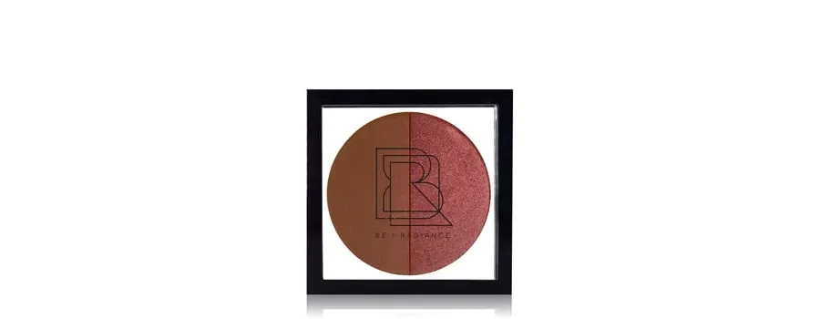 obrazek 1 BE + RADIANCE Set + Glow Probiotic Powder + Highlighter Paleta rozświetlaczy 10 g N°80