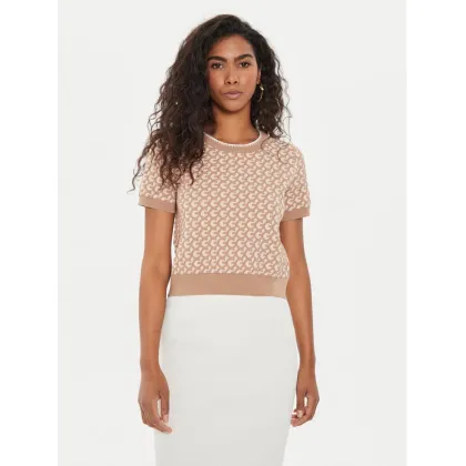 Zdjęcie Guess Sweter Ashley W4YR07 Z3FG0 Beżowy Regular Fit