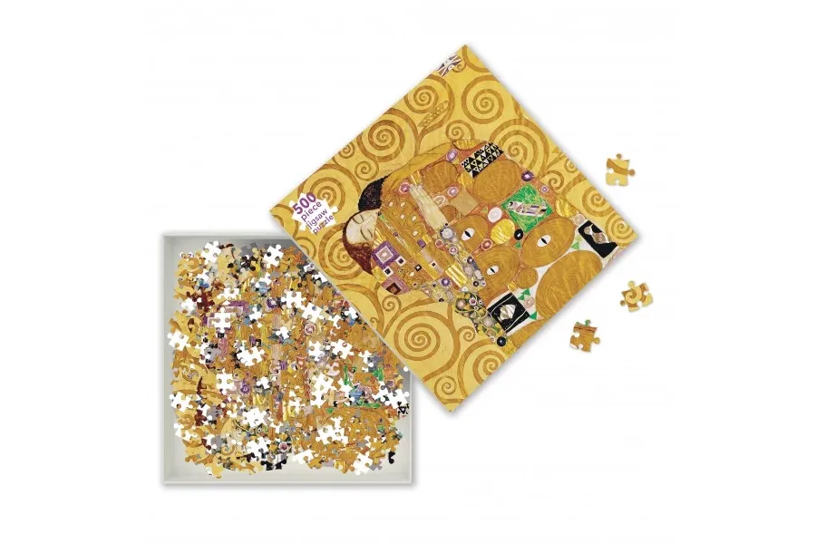 obrazek 2 Puzzle dla dorosłych Gustav Klimt: Spełnienie - Flame Tree Publishing