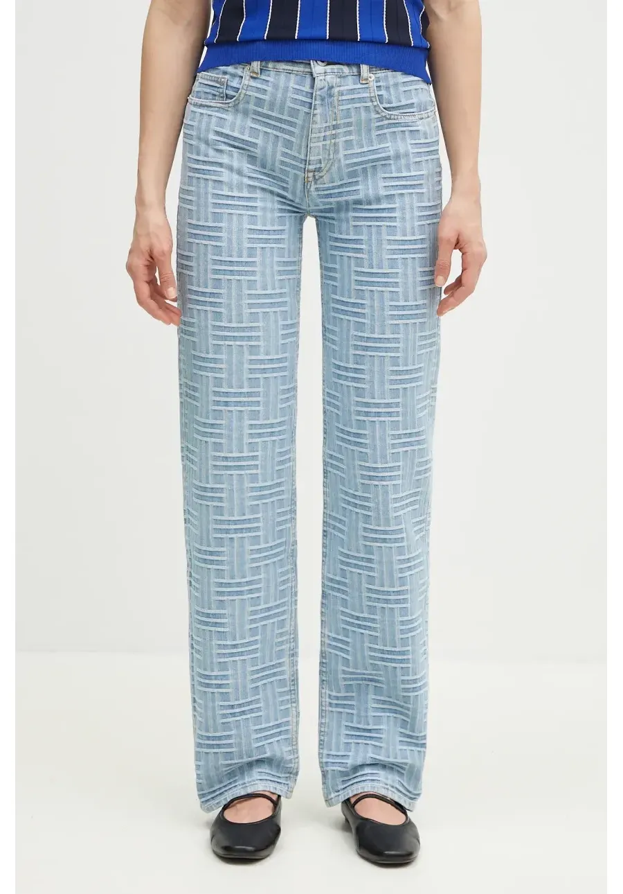 obrazek 1 Kenzo jeansy damskie high waist FF52DP2166J4.DB