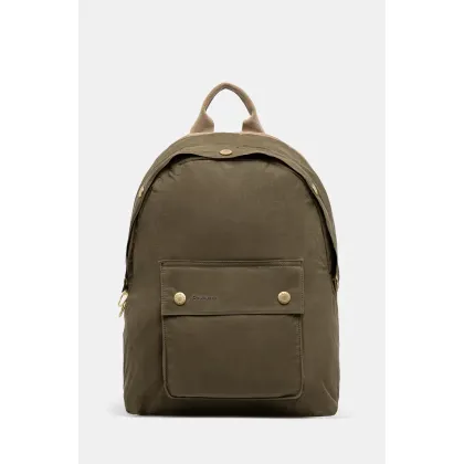Zdjęcie Barbour plecak bawełniany Barbour Transport Zip Closure Backpack Bag kolor zielony duży gładki UBA0747