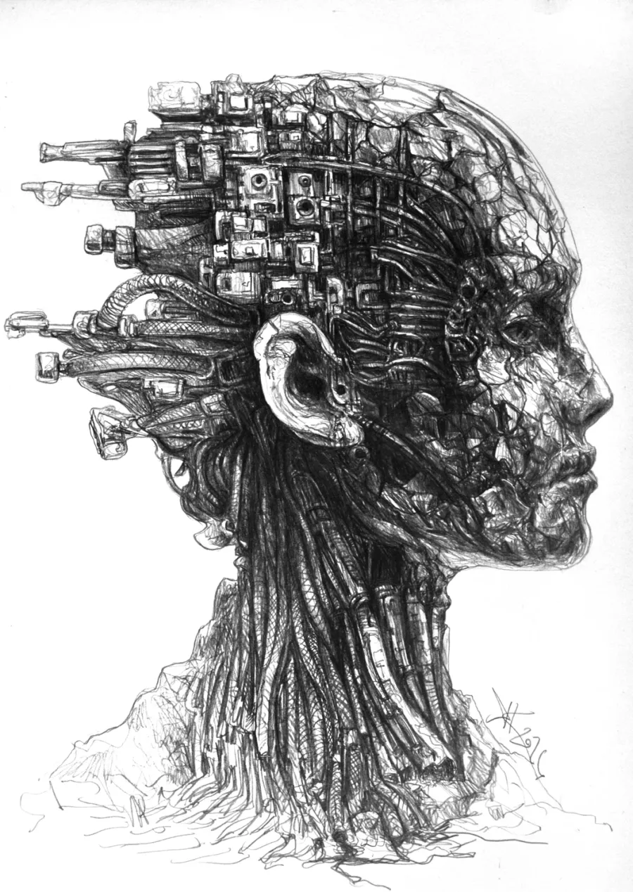 obrazek 1 Cyberbytowanie  *rysunek piórkiem